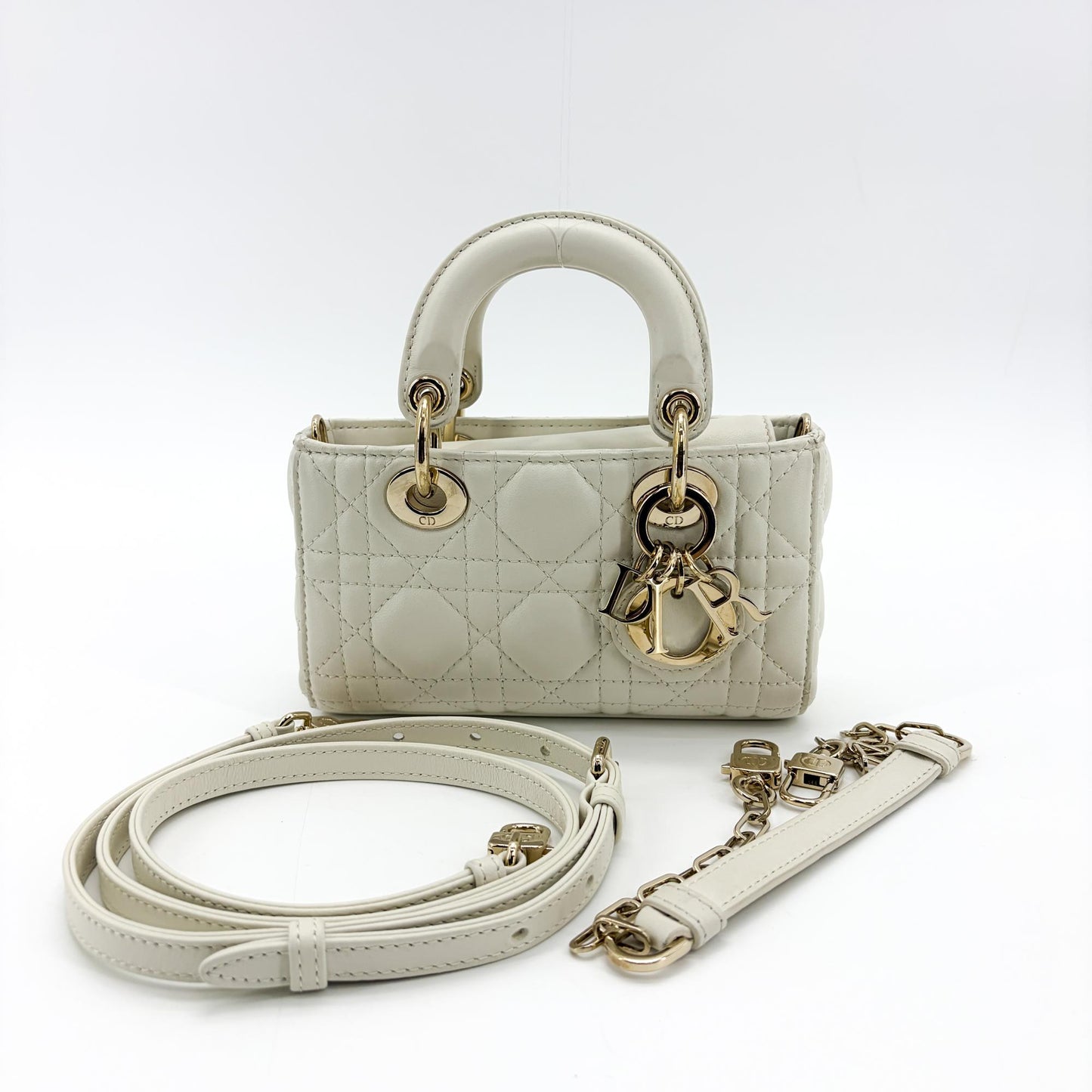 Dior Micro Lady Dejoy Bag Latte
