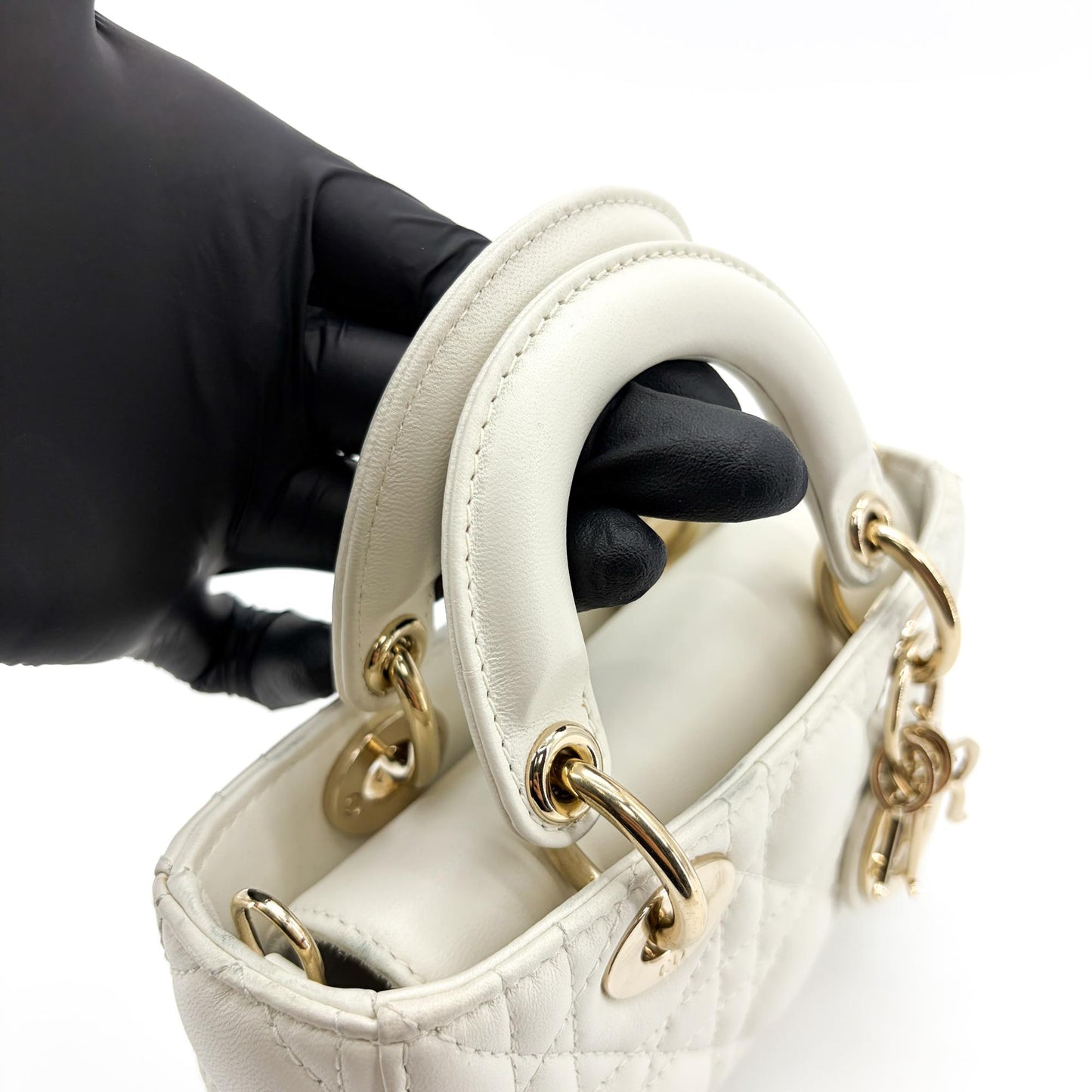 Dior Micro Lady Dejoy Bag Latte