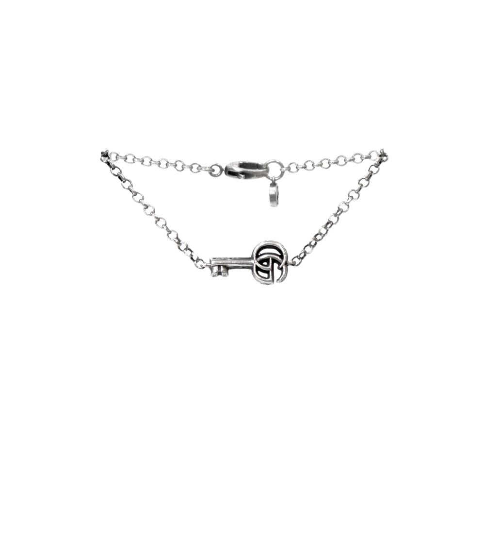 Gucci Double G Key Silver Bracelet