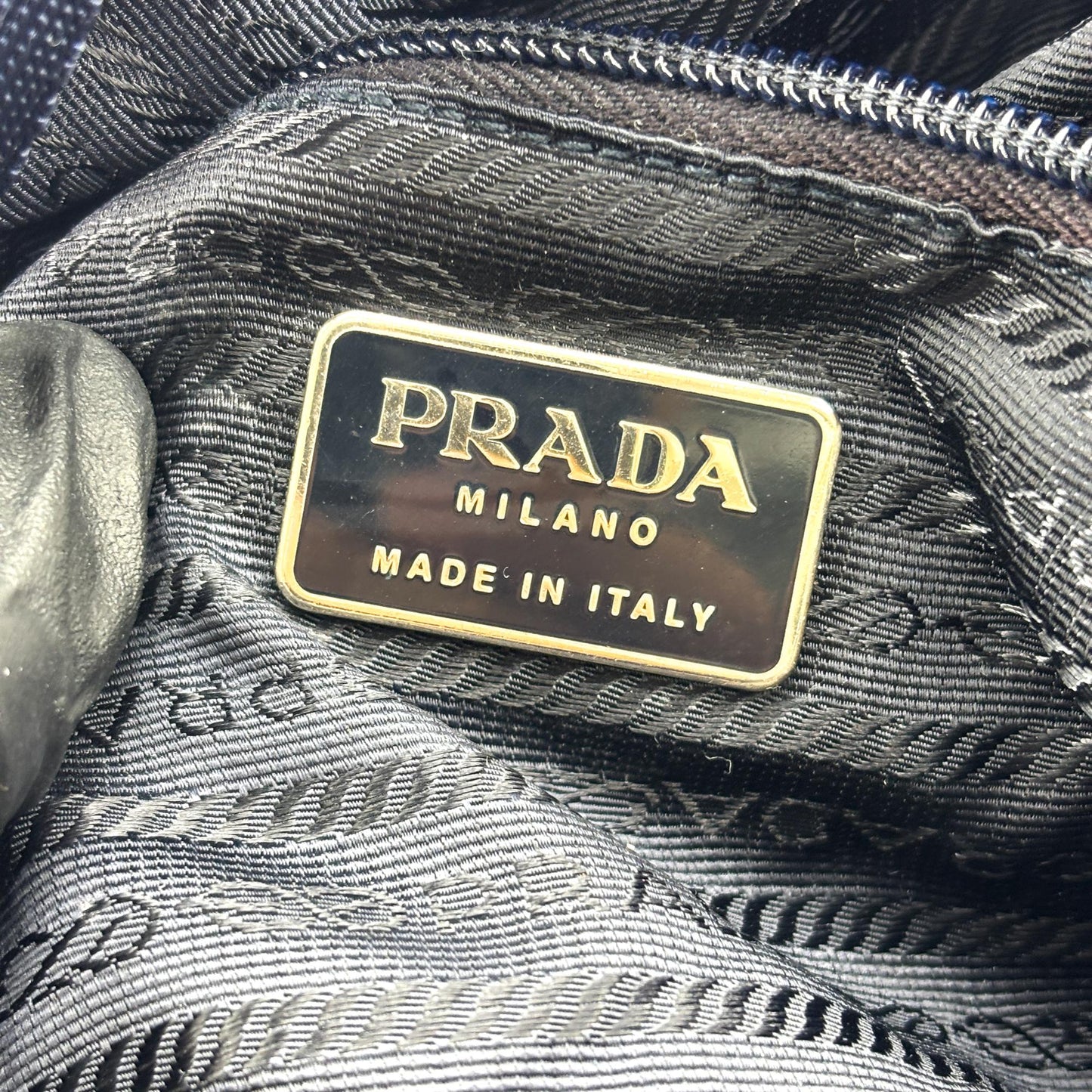 Prada Tessuto Nylon Tote Bag Navy