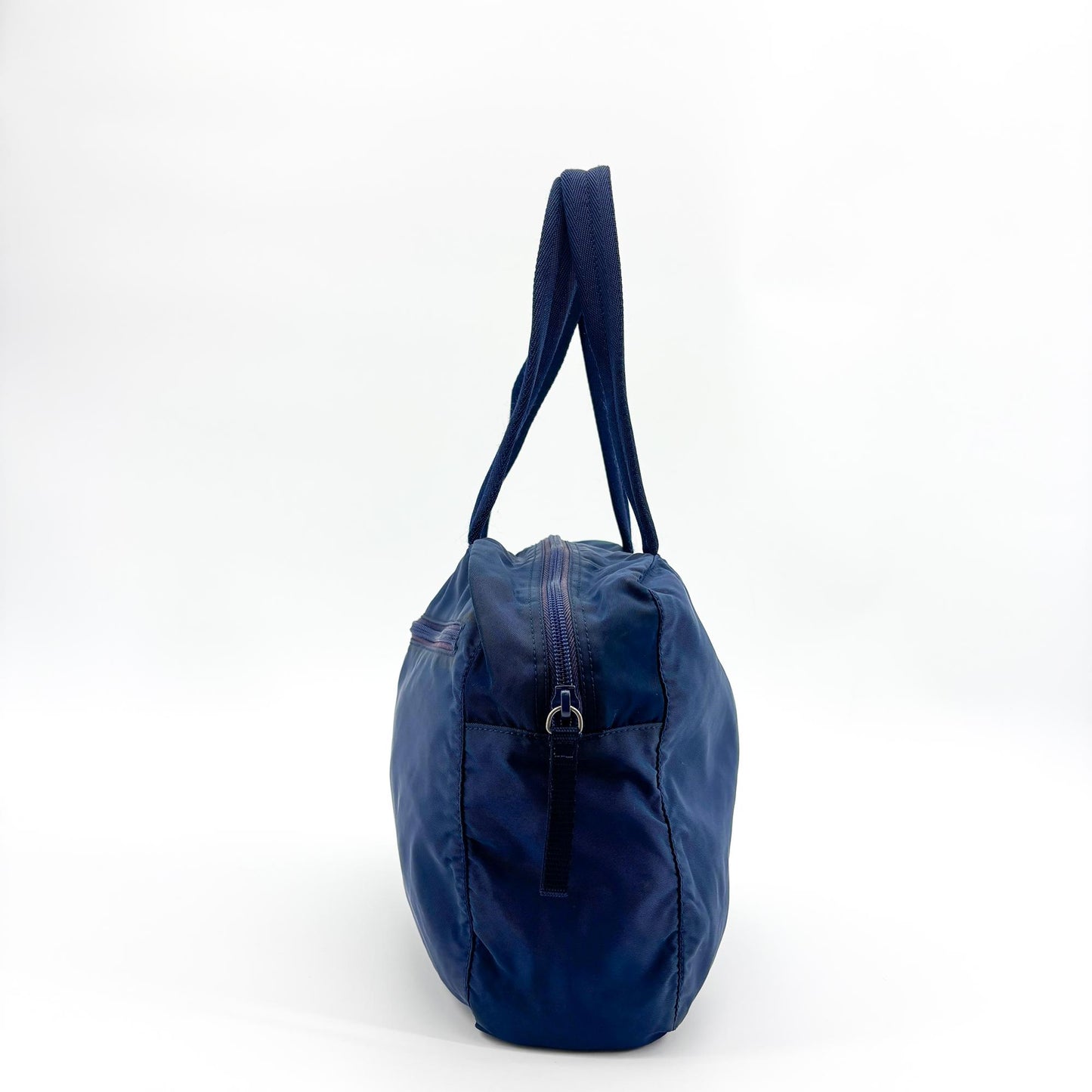 Prada Tessuto Nylon Tote Bag Navy