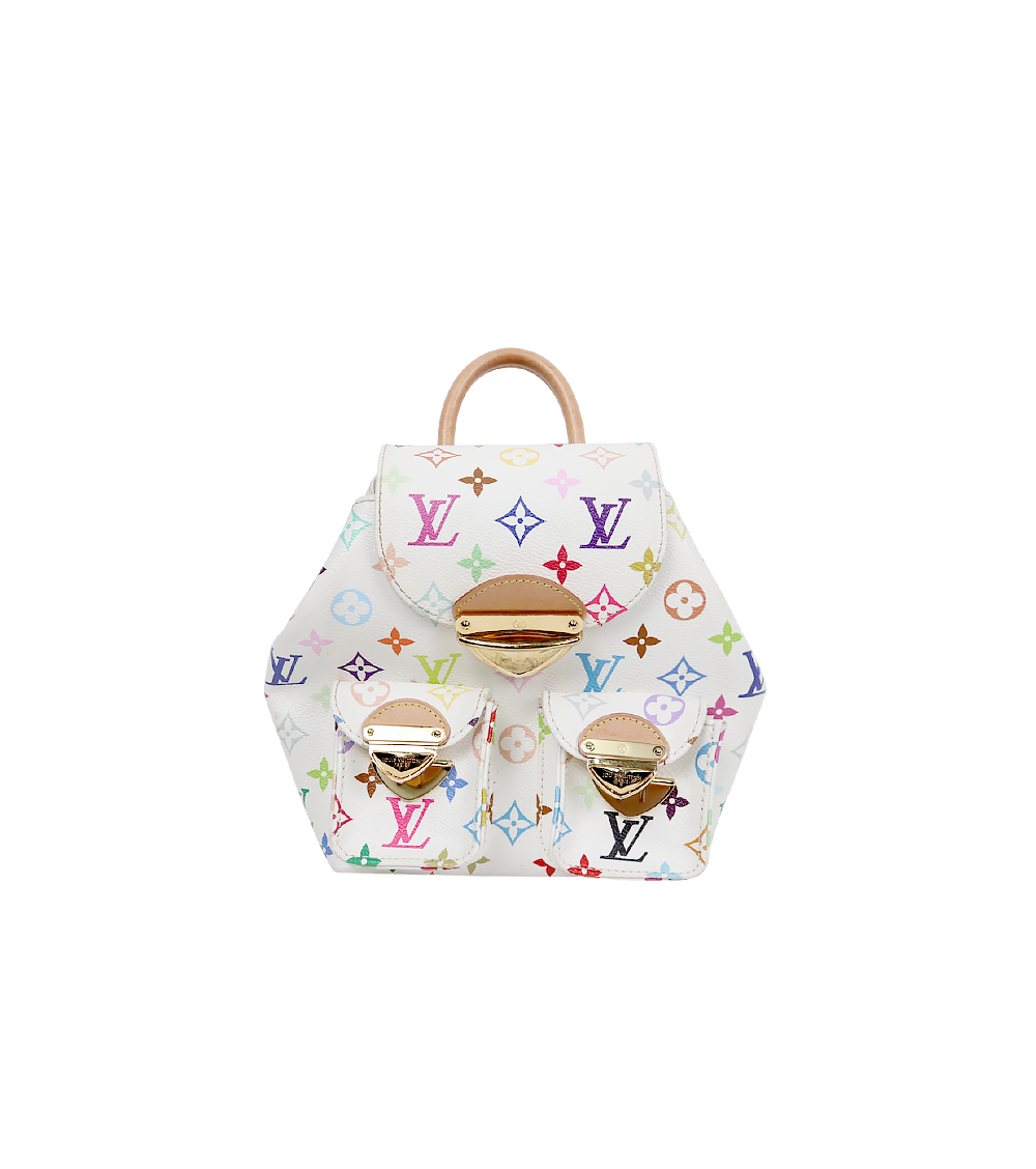 Louis Vuitton X Murakami White Multicolor Backpack