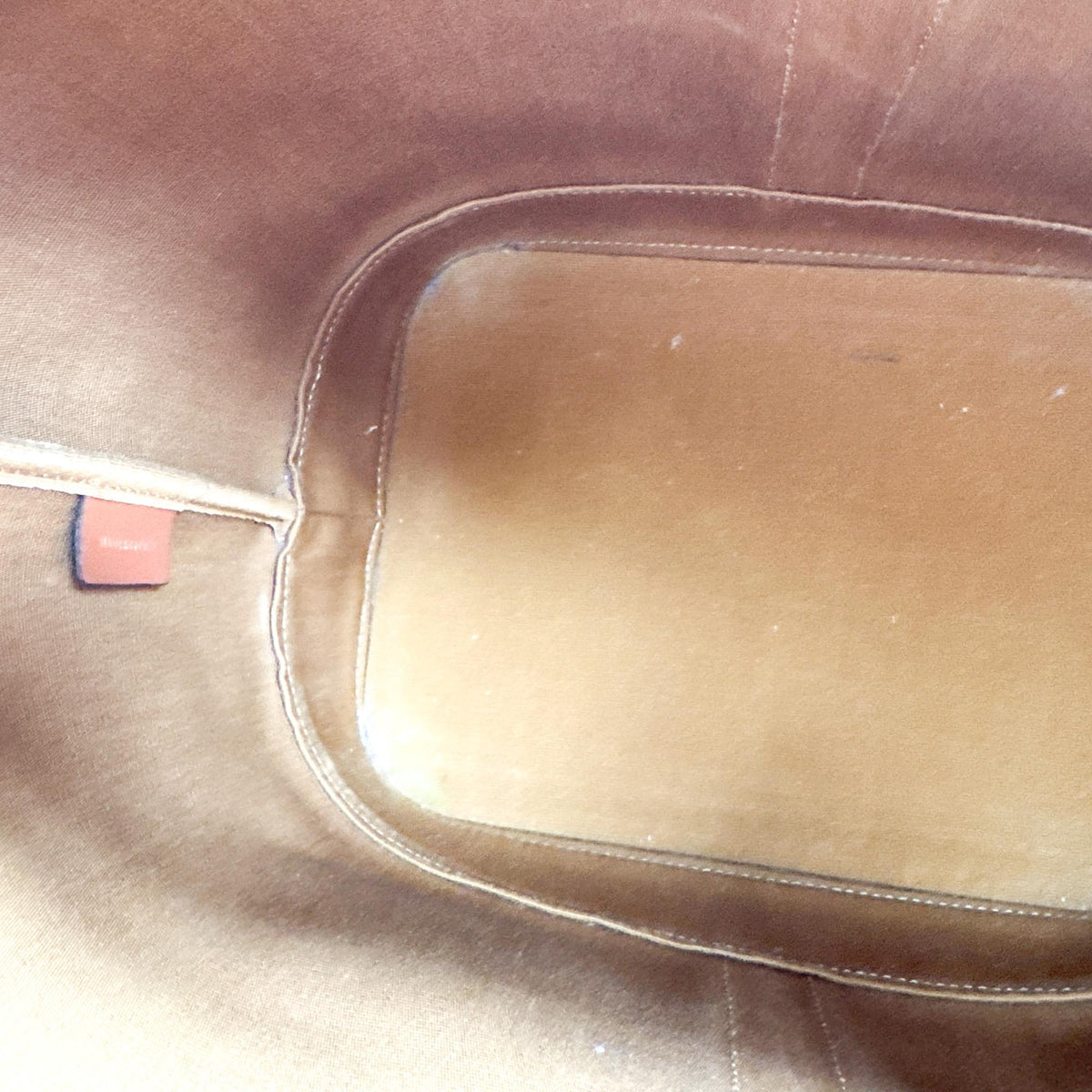 Celine Triomphe Canvas Medium Bucket Bag Tan