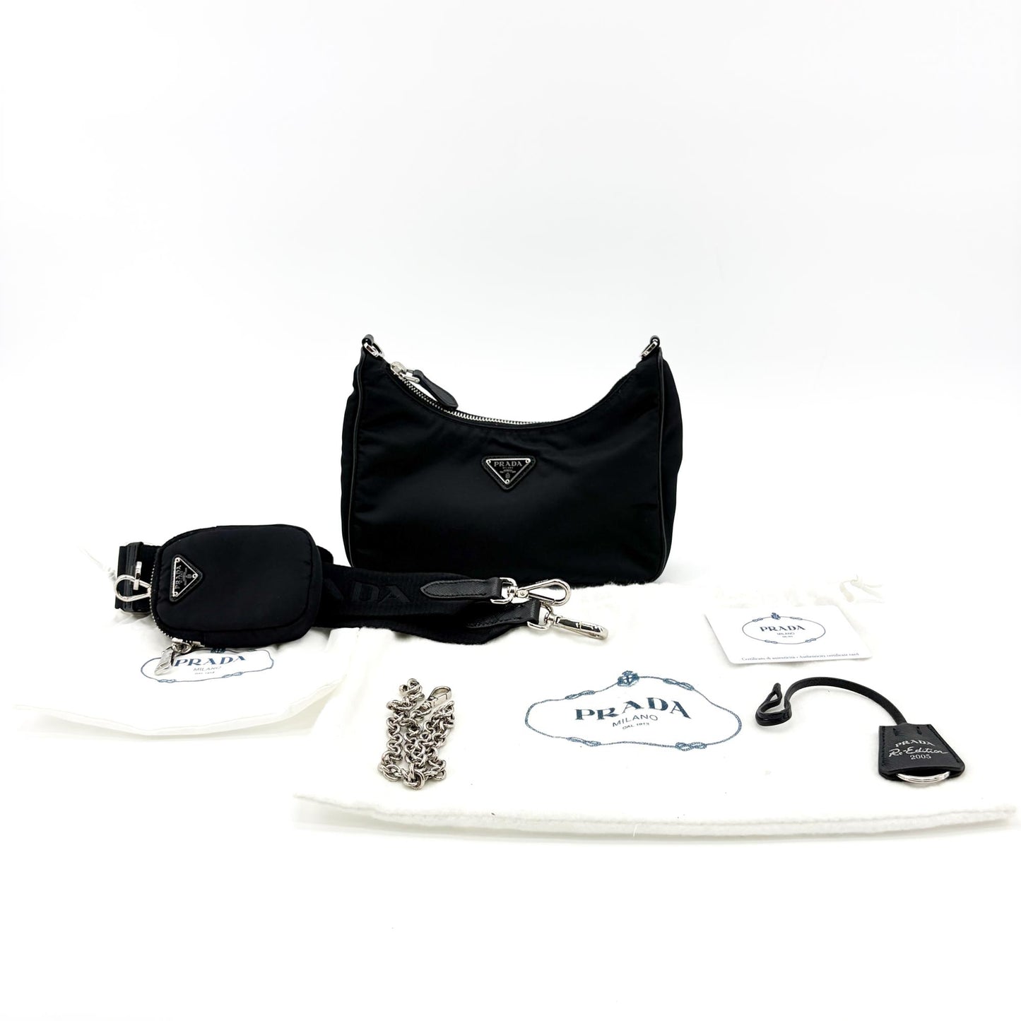Prada Re-edition 2000 Nylon Mini Bag Black