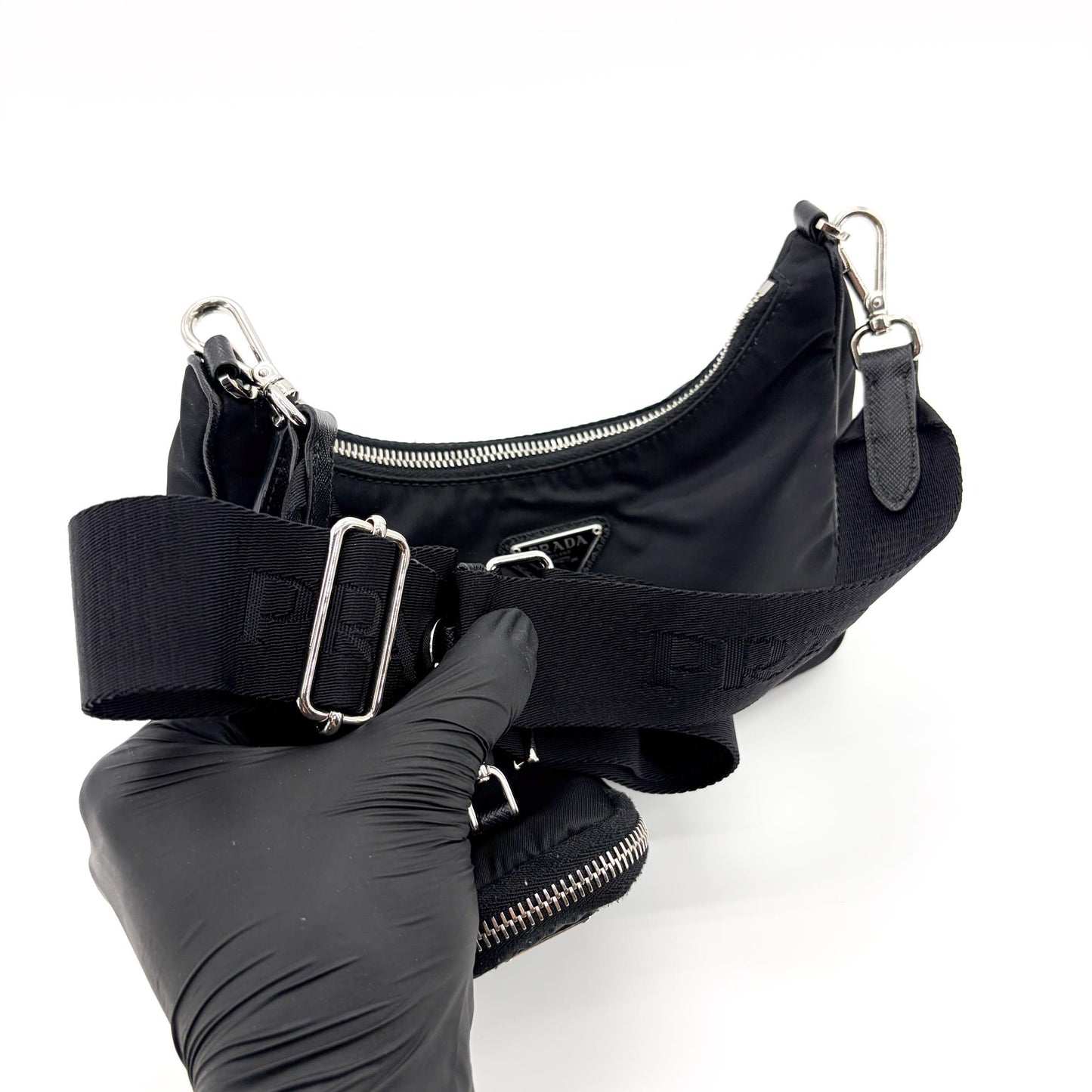 Prada Re-edition 2000 Nylon Mini Bag Black