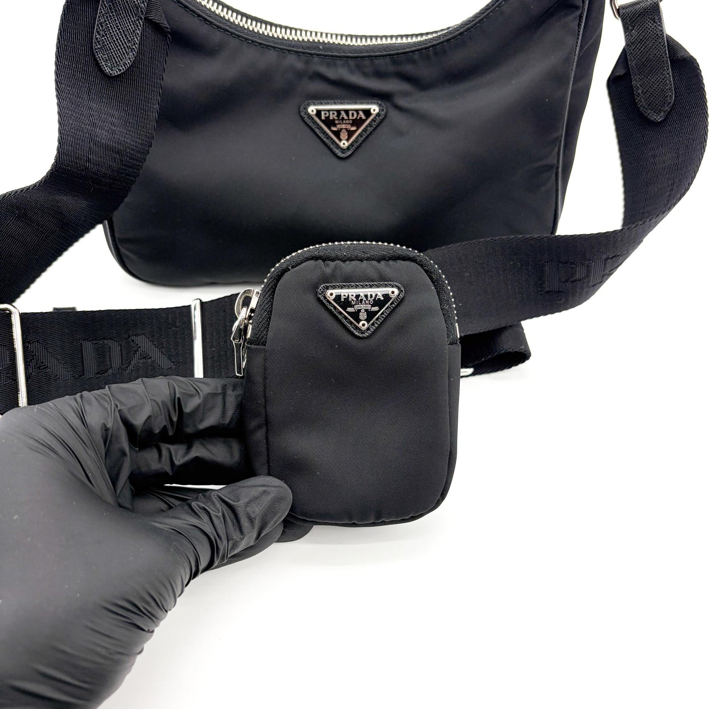 Prada Re-edition 2000 Nylon Mini Bag Black