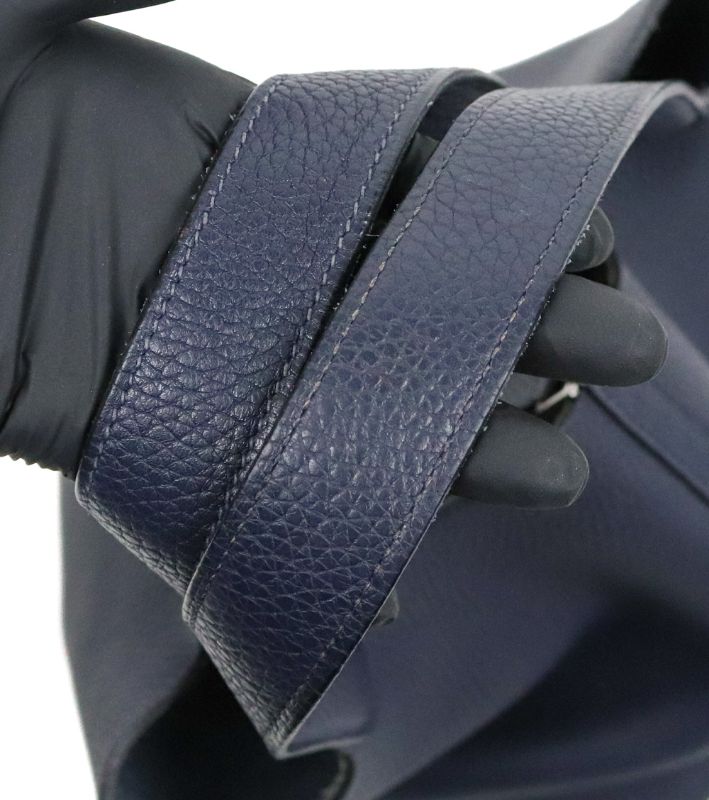 Hermès Picotan 22 Navy with Silver-Toned D-Stamp