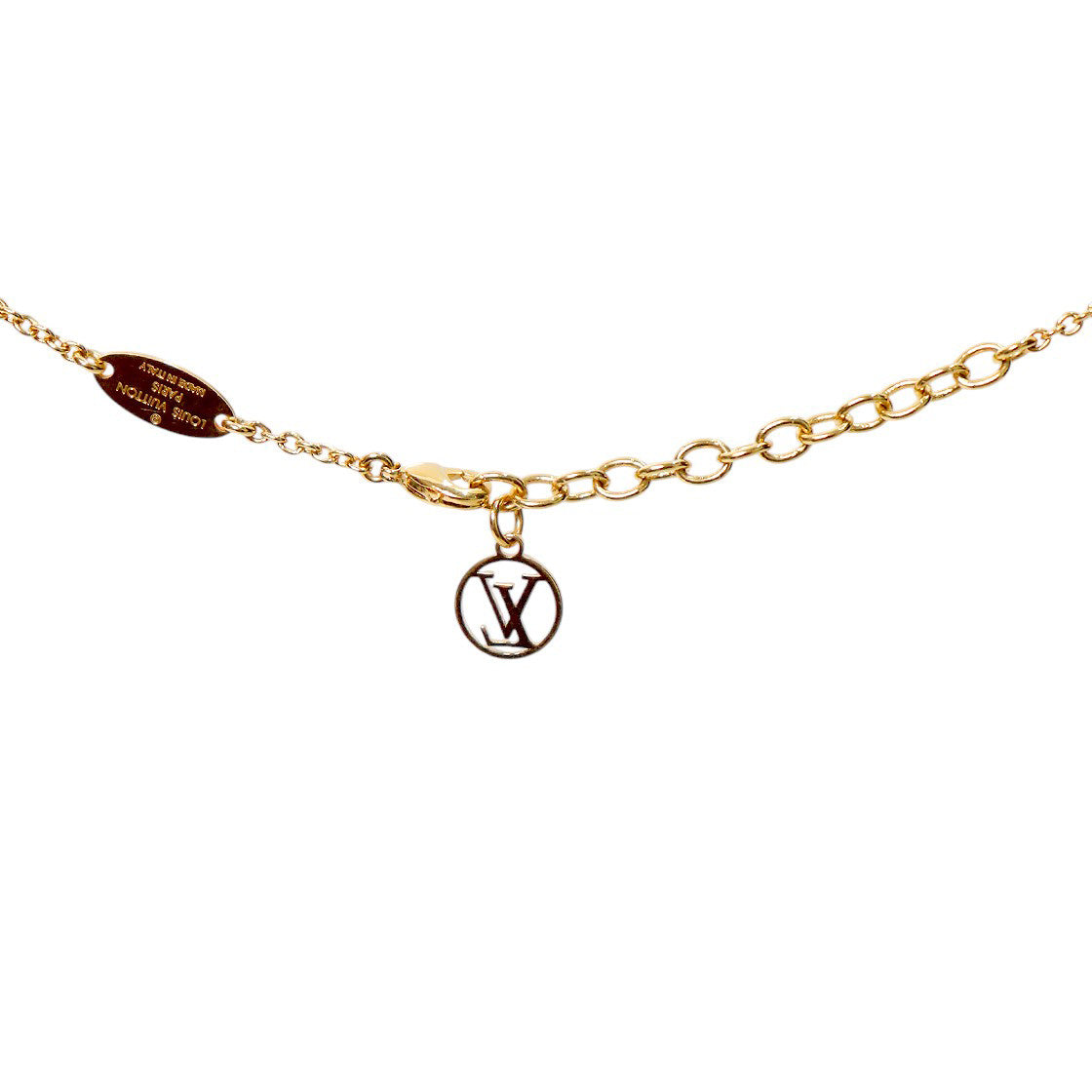 Louis Vuitton Essential V Gold Necklace