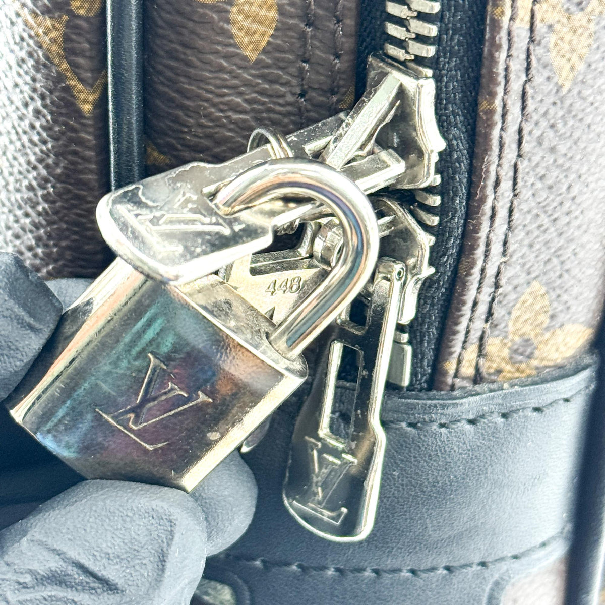 Louis Vuitton Monogram Macassar Porte Document Voyage PM