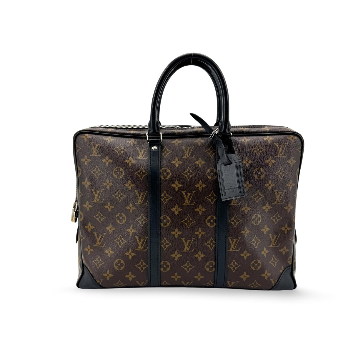 Louis Vuitton Monogram Macassar Porte Document Voyage PM