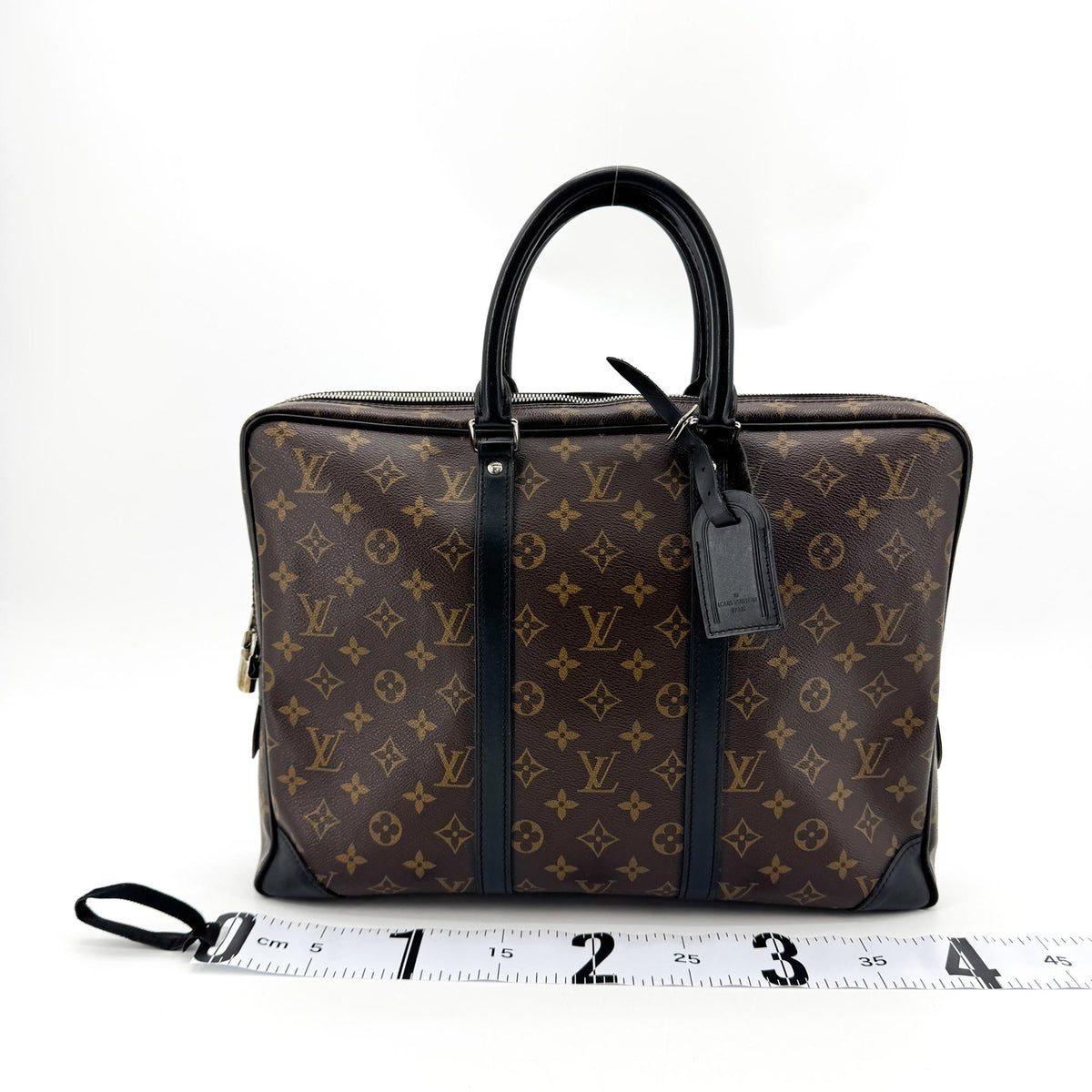 Louis Vuitton Monogram Macassar Porte Document Voyage PM