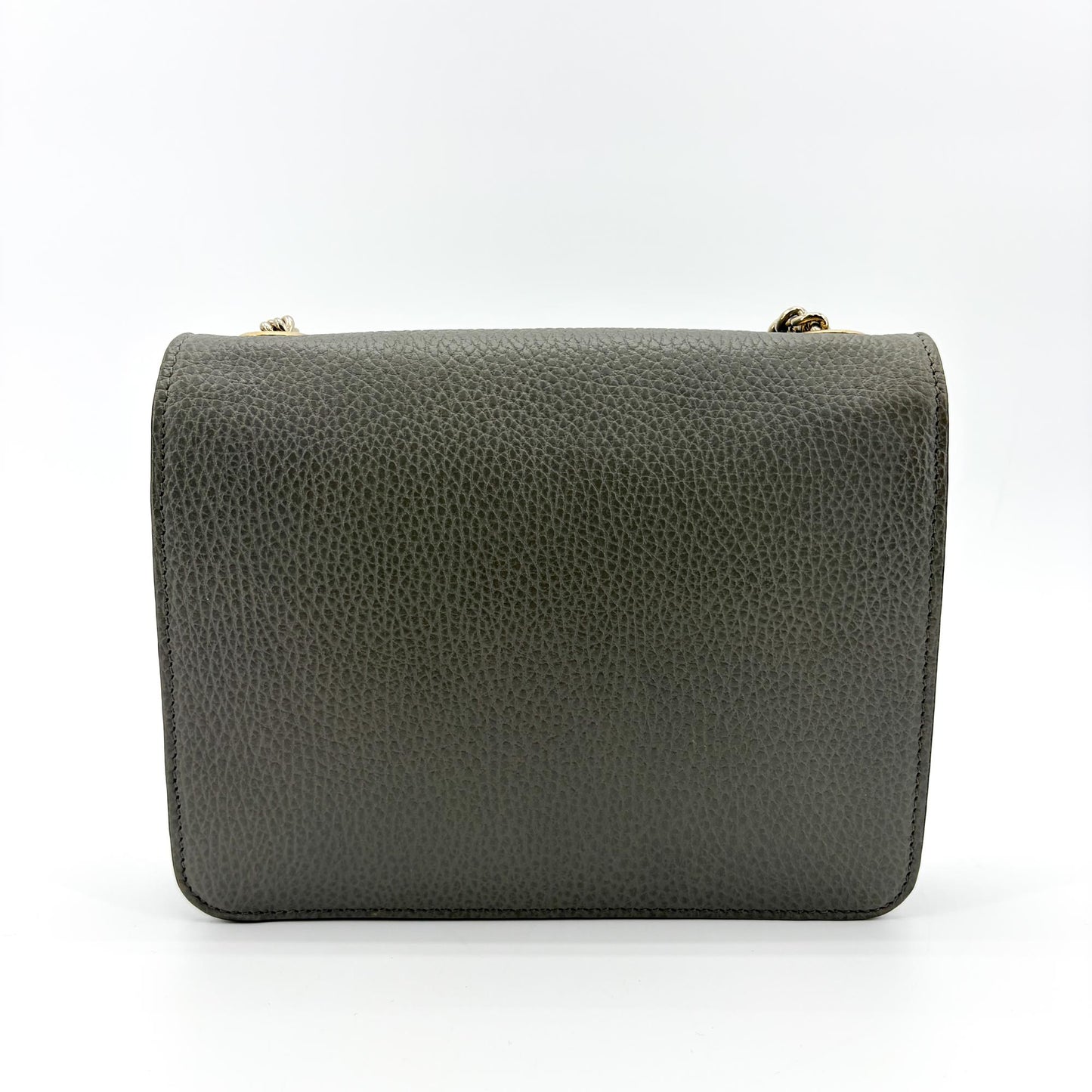 Gucci Interlocking G Chain Shoulder Bag Grey