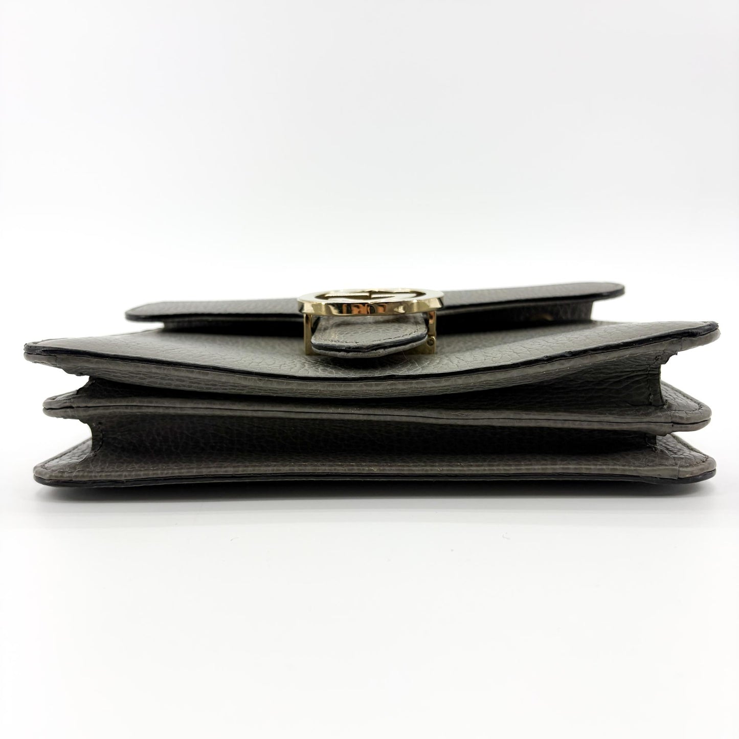 Gucci Interlocking G Chain Shoulder Bag Grey