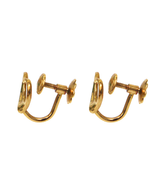 Tiffany & Co Open Heart Gold Earrings