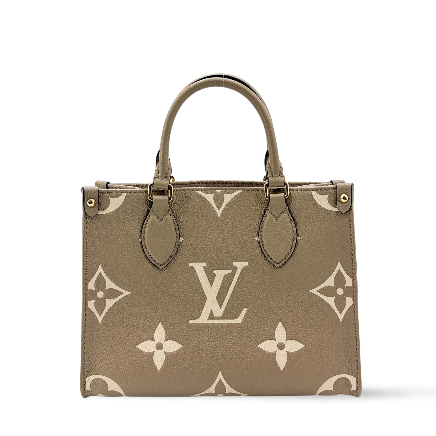 Louis Vuitton On the Go PM Monogram Empreinte Tourtrell Crème