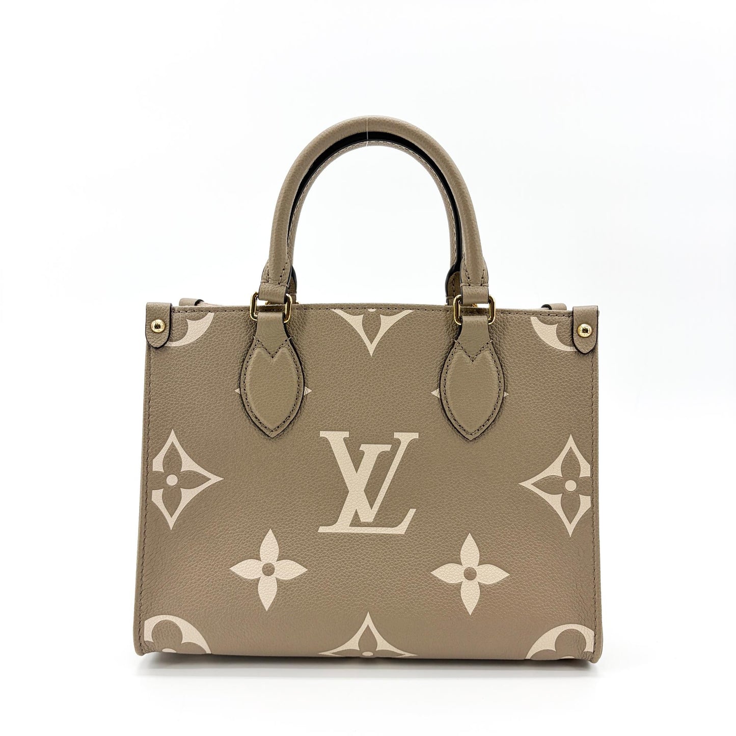 Louis Vuitton On the Go PM Monogram Empreinte Tourtrell Crème