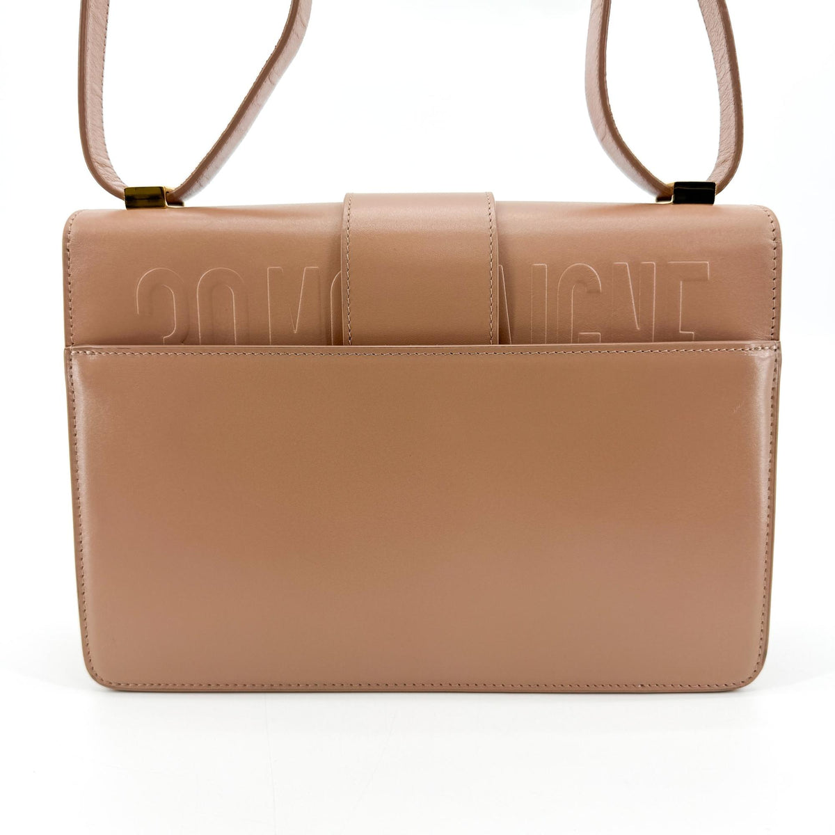 Dior 30 Montaigne Bag Box, Calfskin Powder Beige, Gold Hardware