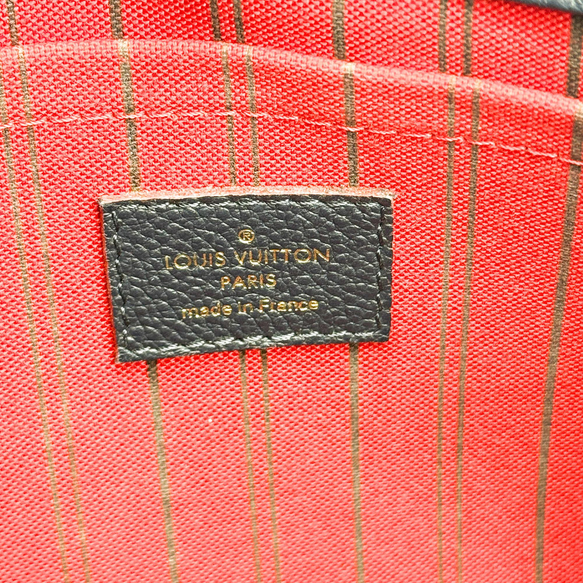 Louis Vuitton Montaigne BB Monogram Empreinte Marine Rouge