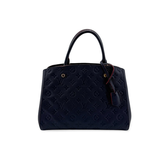 Louis Vuitton Montaigne BB Monogram Empreinte Marine Rouge