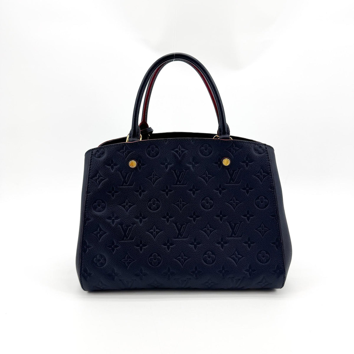 Louis Vuitton Montaigne BB Monogram Empreinte Marine Rouge