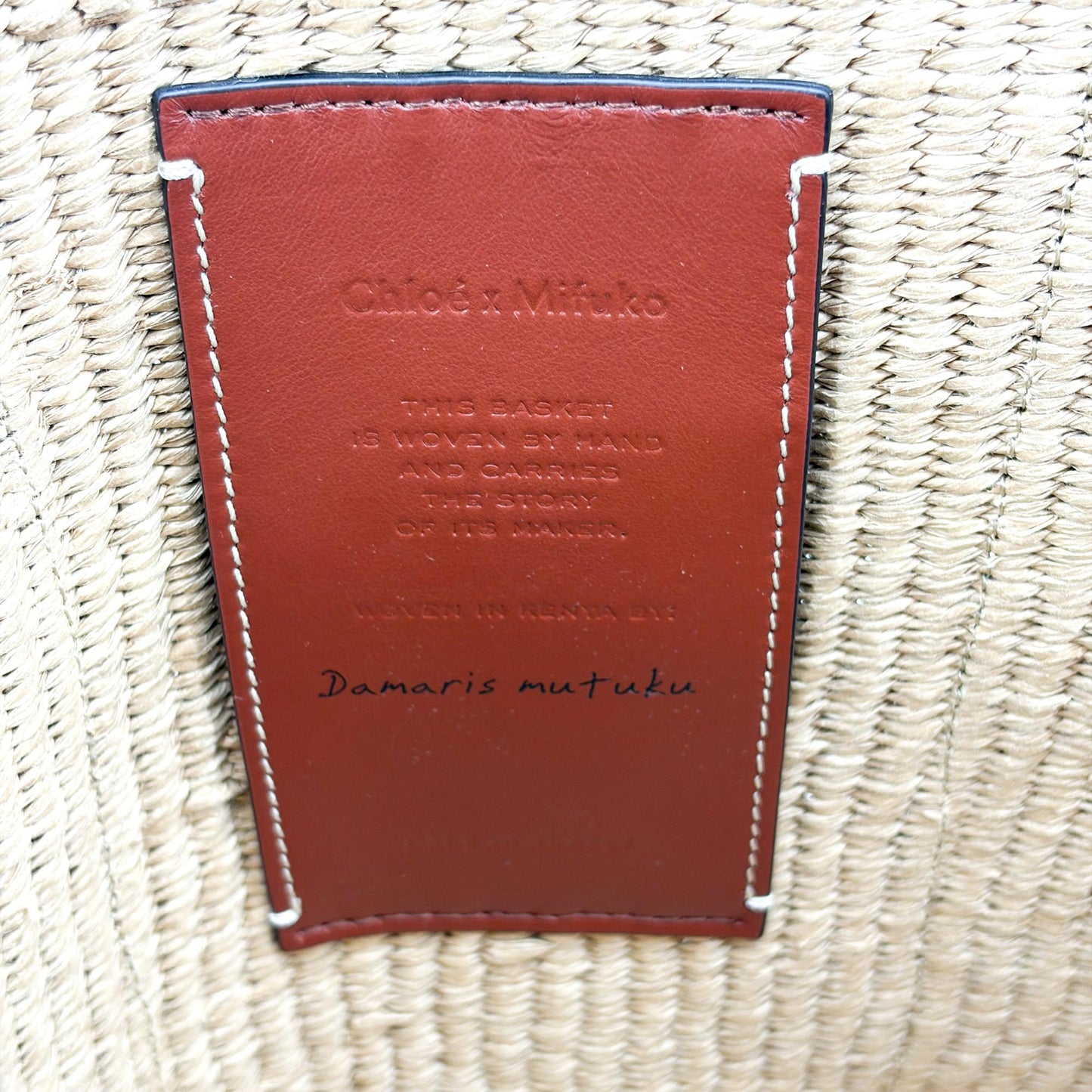 Chloé Woody Medium Basket Bag Natural