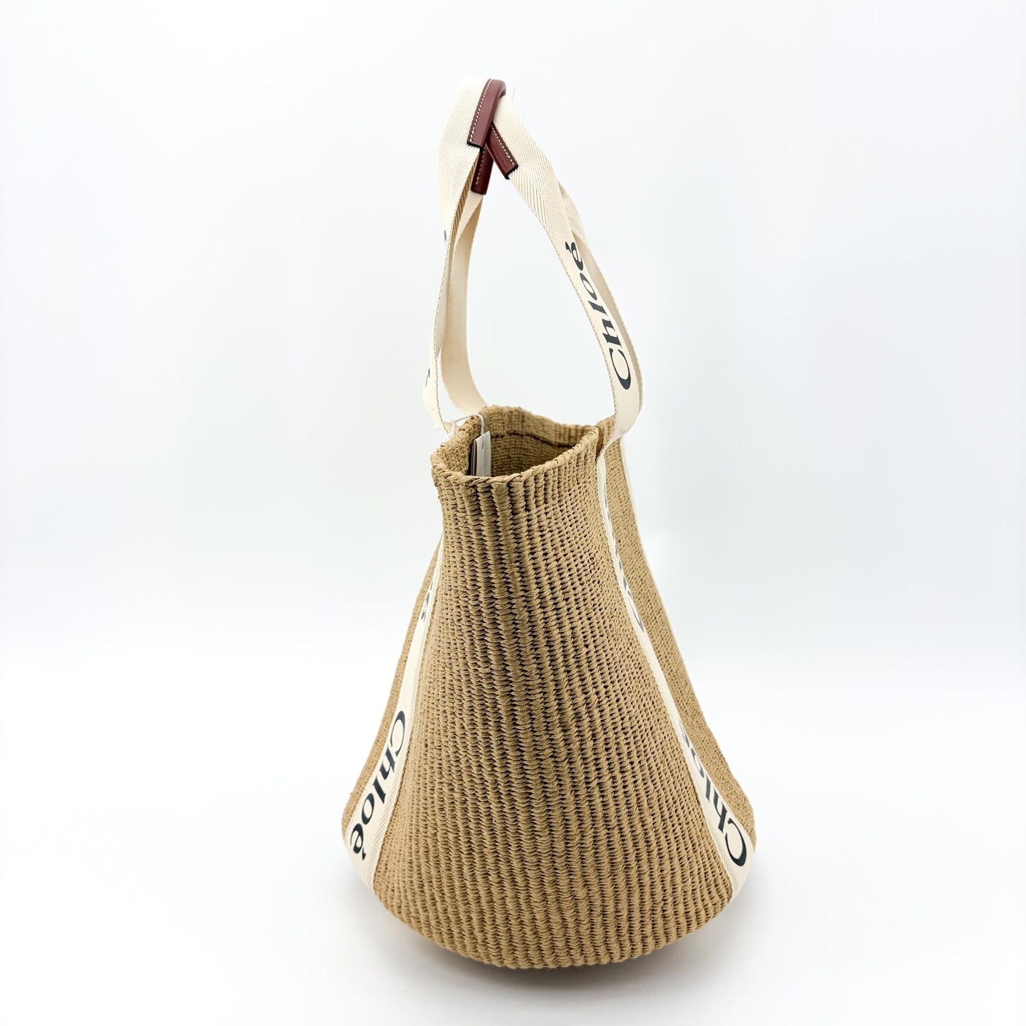 Chloé Woody Medium Basket Bag Natural