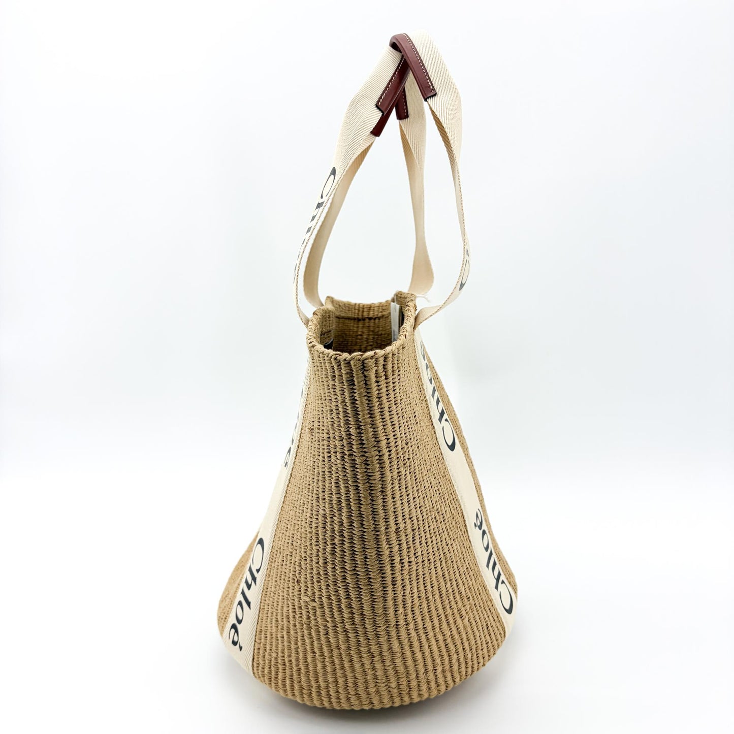 Chloé Woody Medium Basket Bag Natural