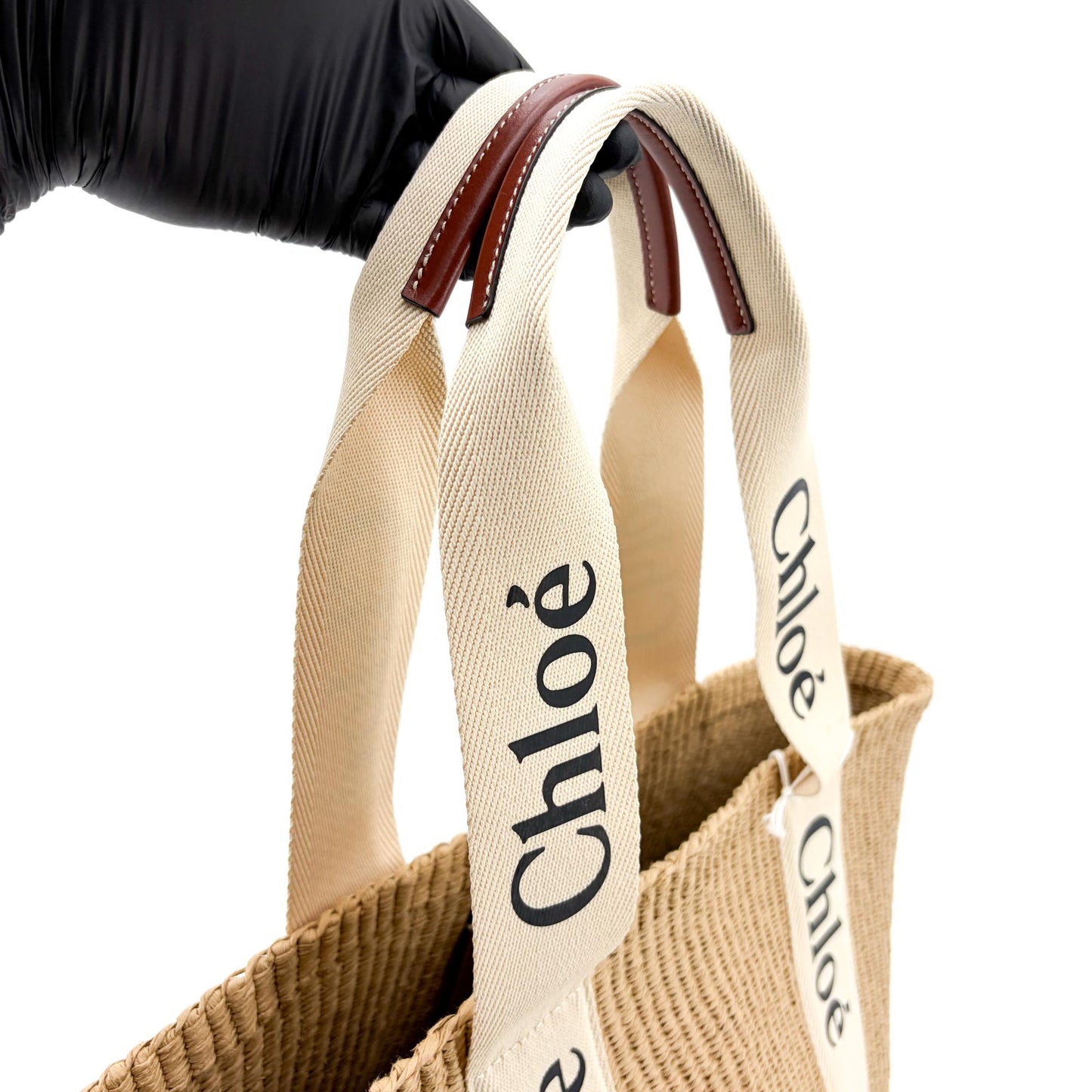 Chloé Woody Medium Basket Bag Natural