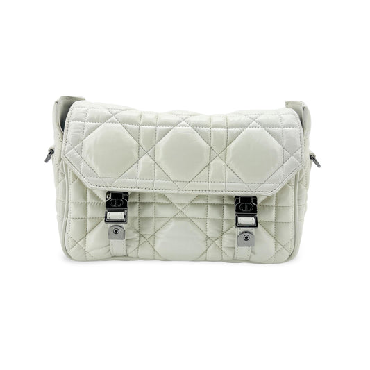 Dior Small Diorcamp Bag White Macro Cannage