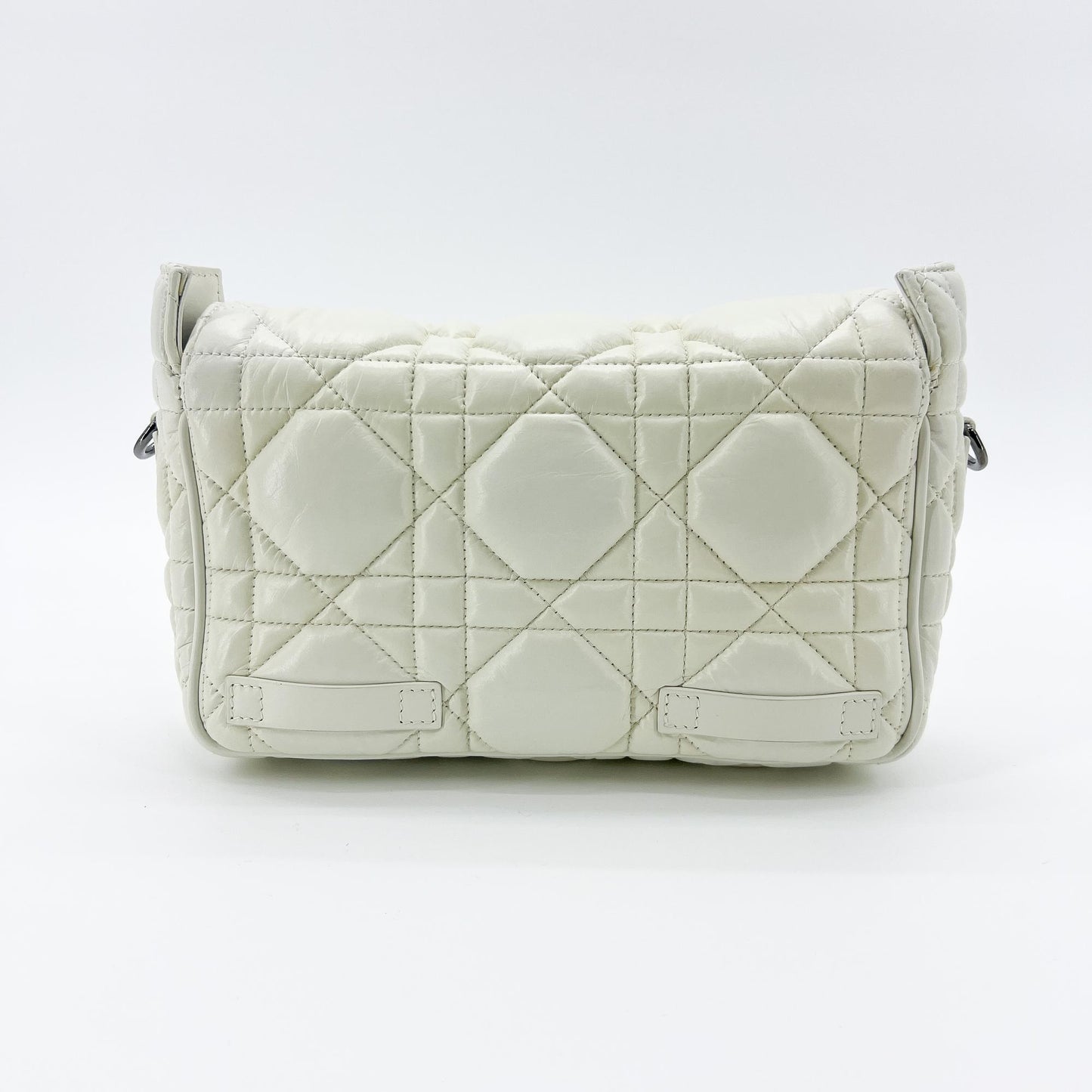 Dior Small Diorcamp Bag White Macro Cannage