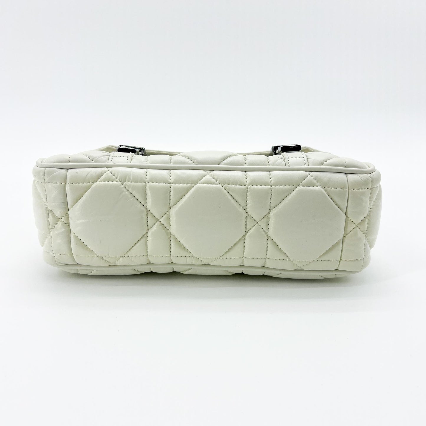 Dior Small Diorcamp Bag White Macro Cannage