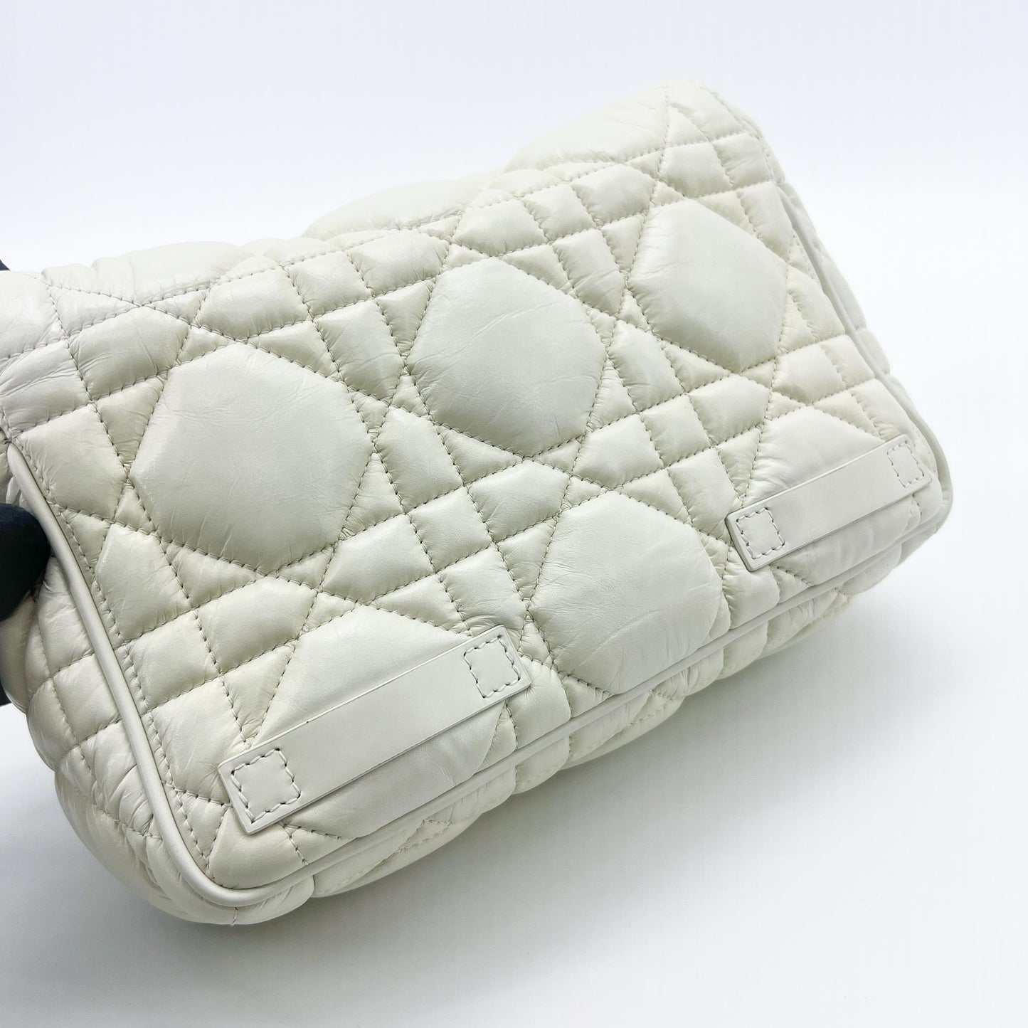 Dior Small Diorcamp Bag White Macro Cannage