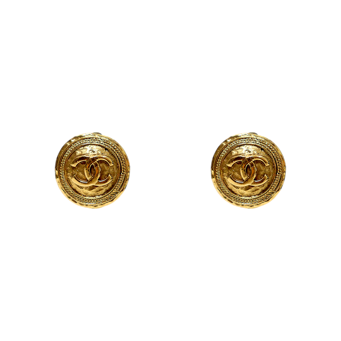 Chanel CC Gold Earrings