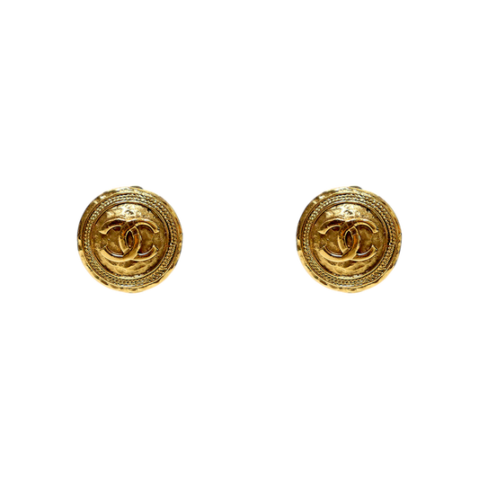 Chanel CC Gold Earrings