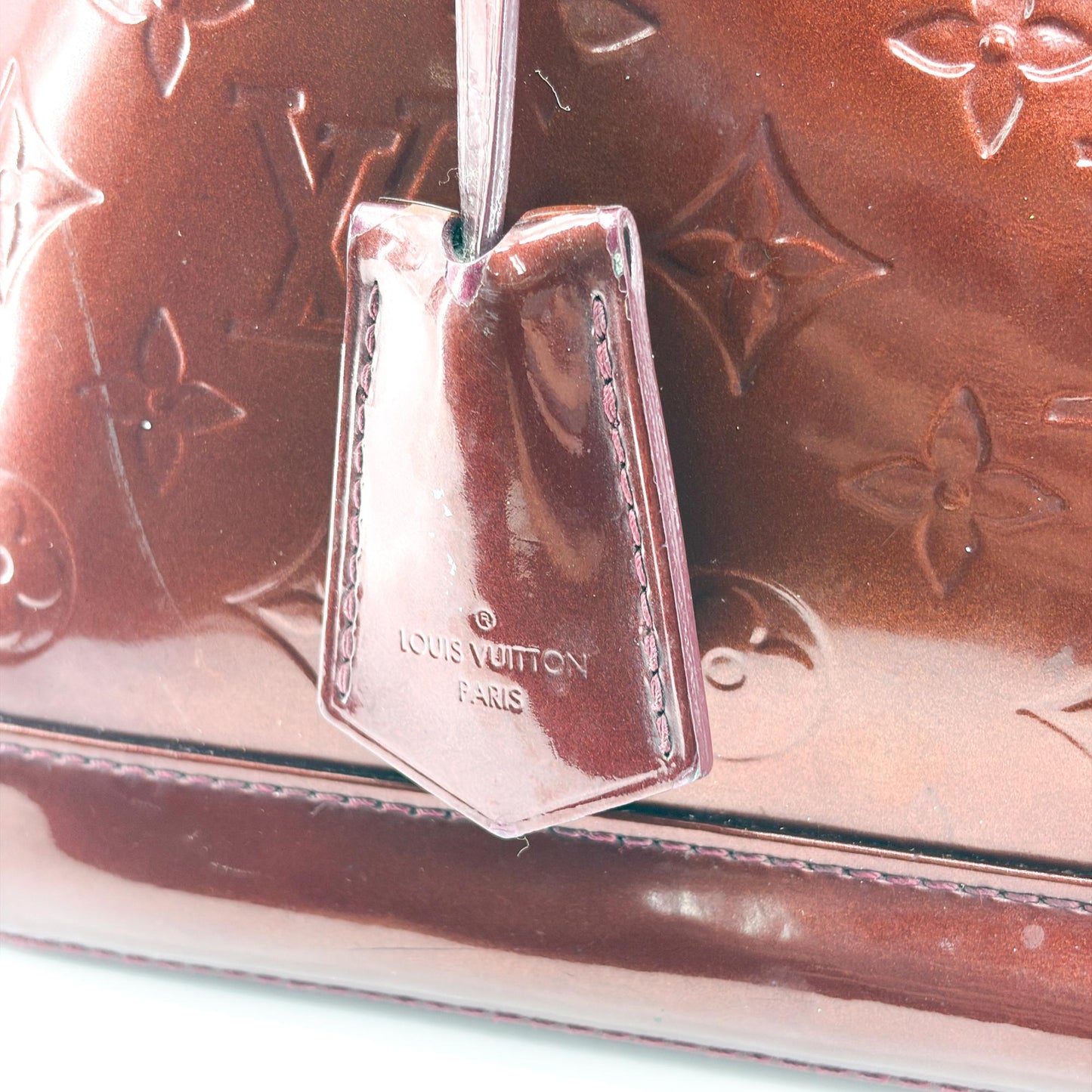 Louis Vuitton Alma PM Monogram Vernis Amarante