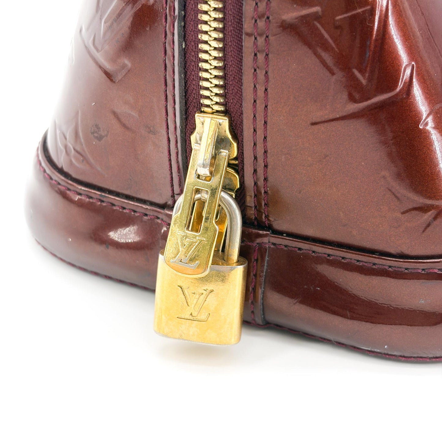 Louis Vuitton Alma PM Monogram Vernis Amarante