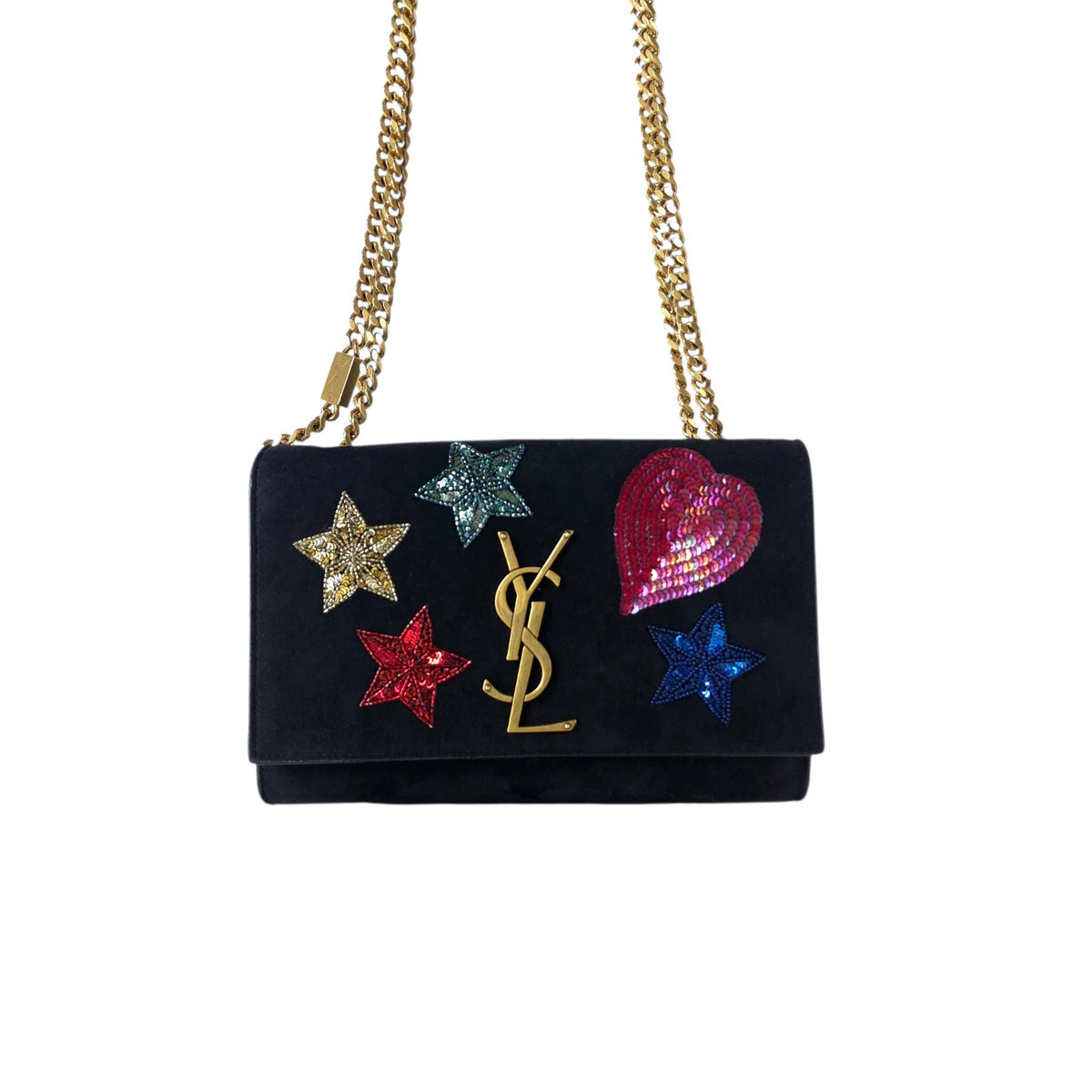 Small Suede Sequin Kate Shoulder Bag Crossbody Bag 471286