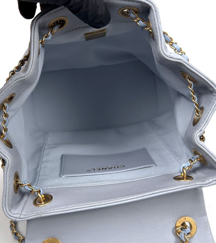 Chanel Blue 19 Backpack