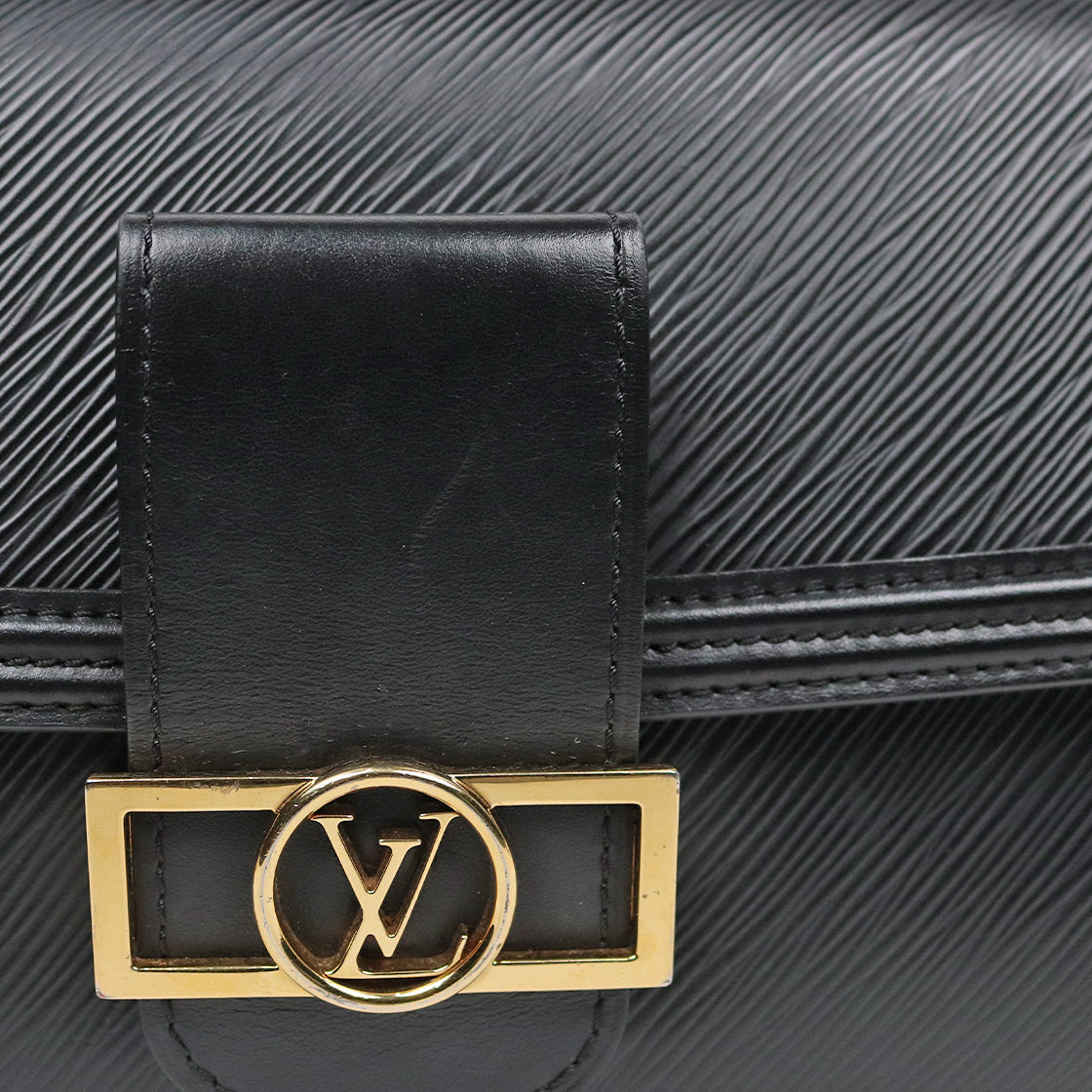 Louis Vuitton MM Black Epi Dauphine Shoulder Bag