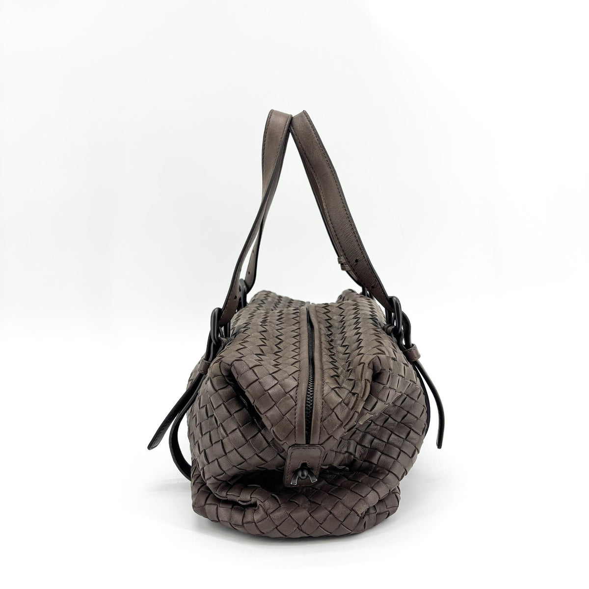 Bottega Veneta Intrecciato Montagne Bag Evano Brown