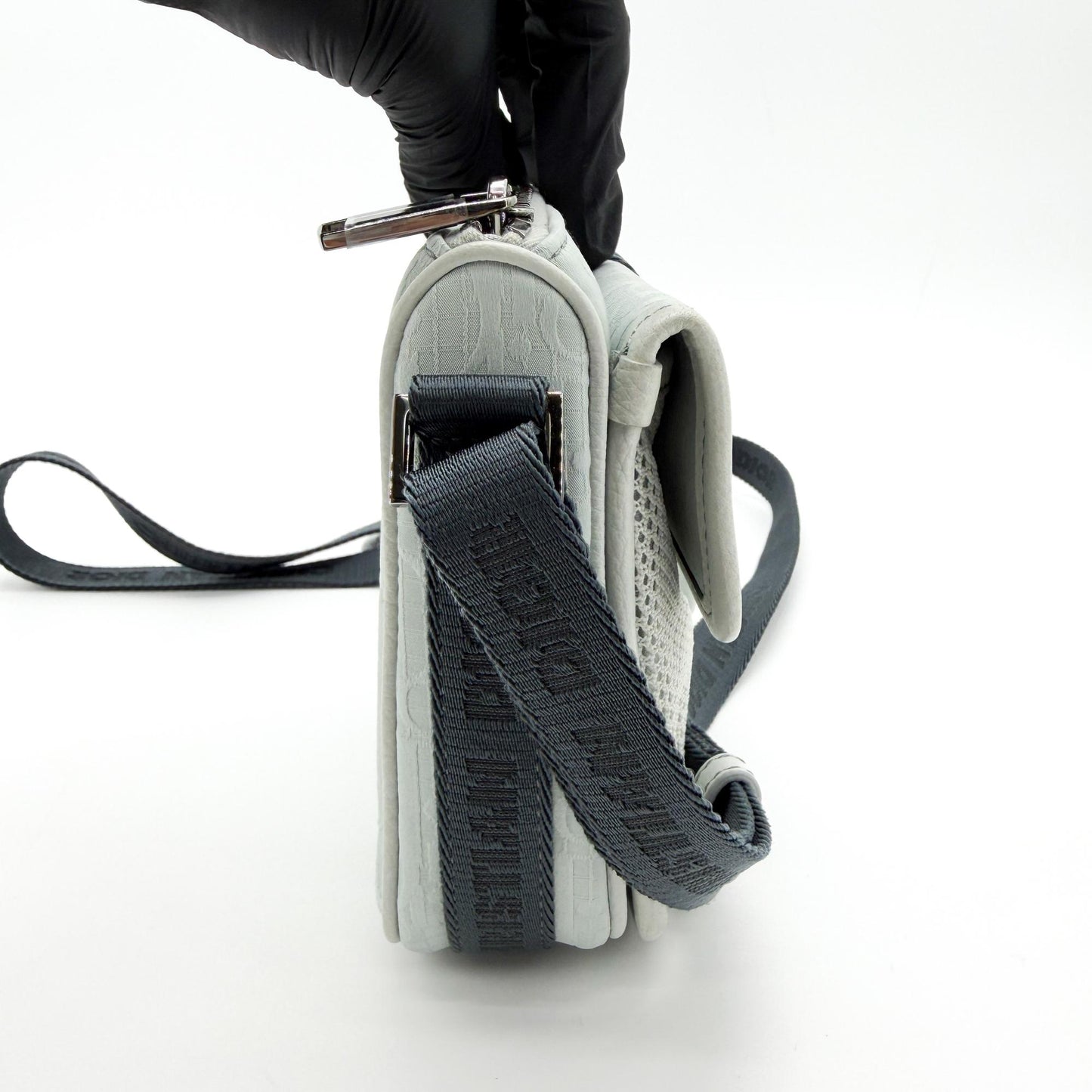 Dior Hit the Road Strap Pouch Grey CD Diamond Canvas