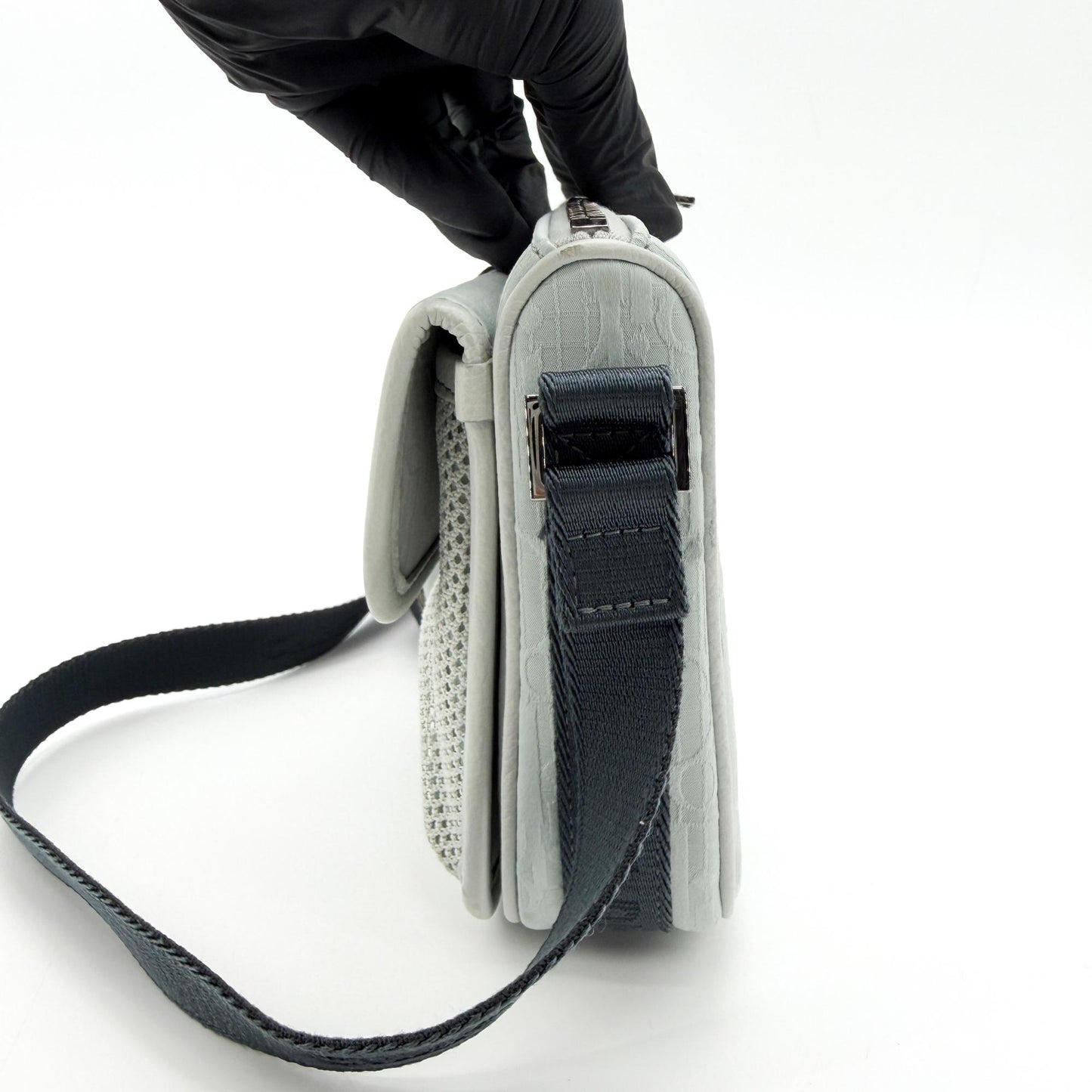 Dior Hit the Road Strap Pouch Grey CD Diamond Canvas