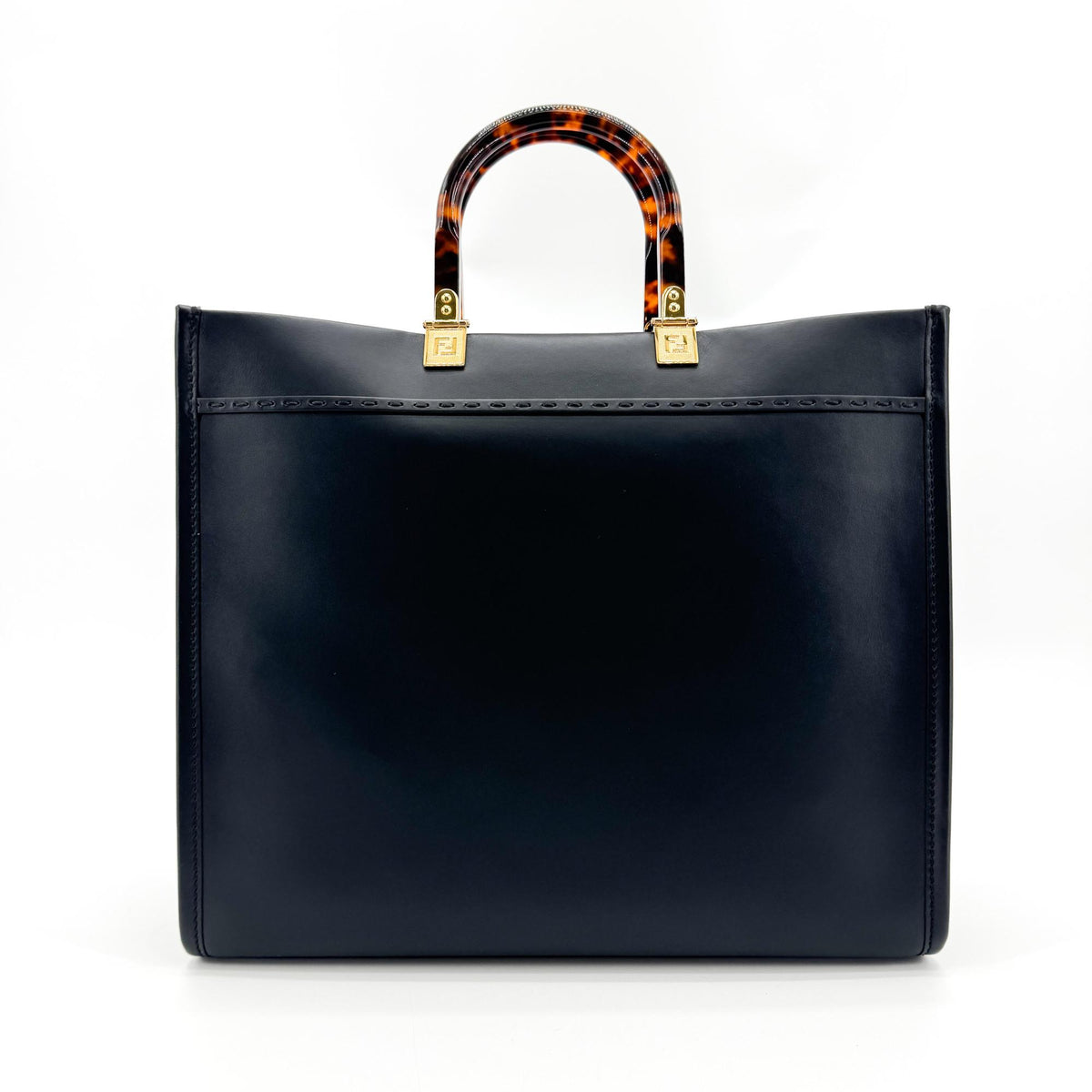 Fendi Sunshine Medium Shopper Bag Black