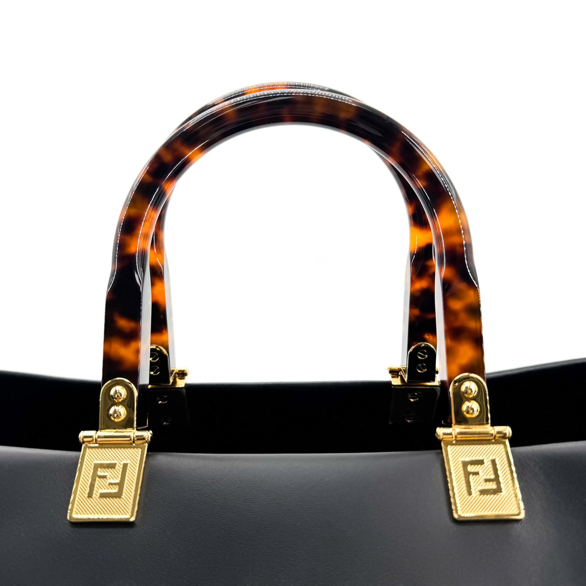 Fendi Sunshine Medium Shopper Bag Black