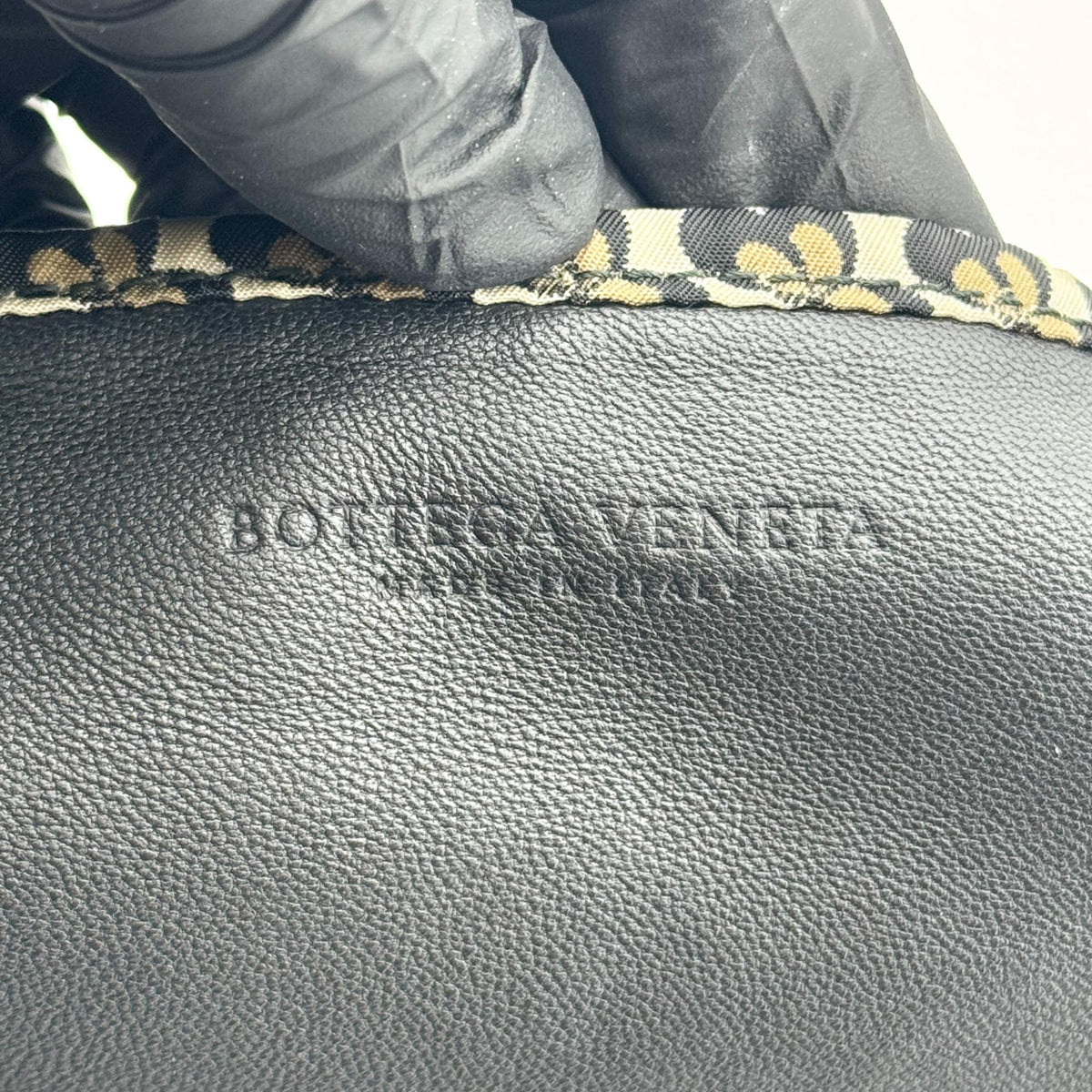 Bottega Veneta Intrecciato Butterfly Leather Tote Bag Black