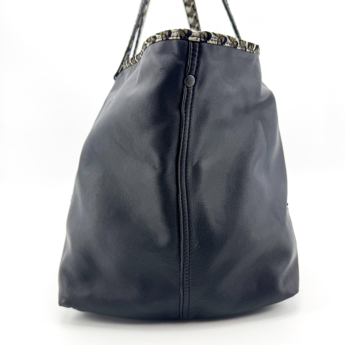 Bottega Veneta Intrecciato Butterfly Leather Tote Bag Black