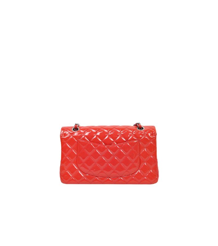 Chanel Red Medium Pendant Double Flap Classic Shoulder Bag