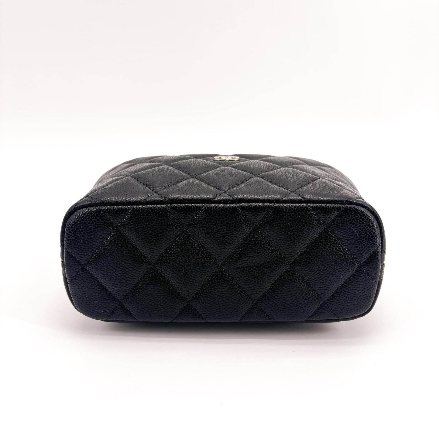 Chanel Caviar Quilted Small Hobo Bag Black Gold Hardware