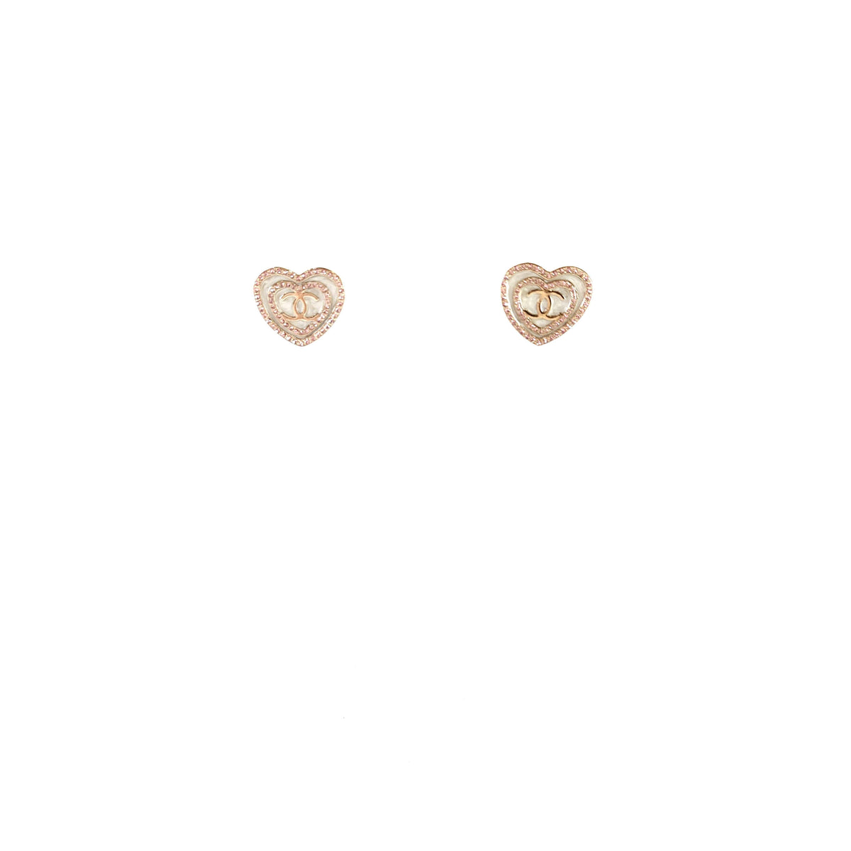 CC Heart Crystal Earrings ABD343