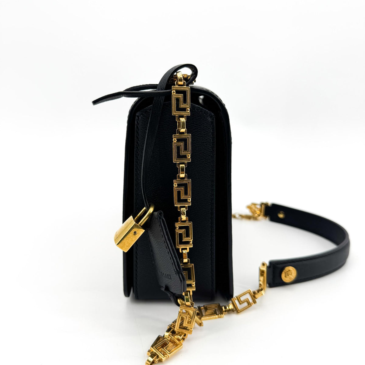 Versace Medallion Tribute Shoulder Bag Black